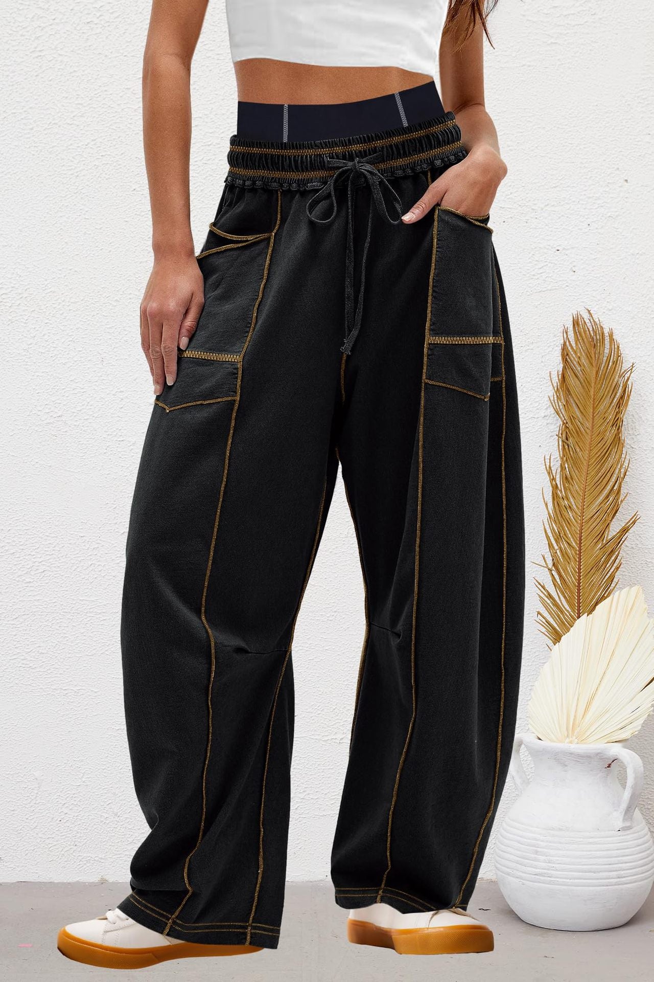 Baggy Barrel Pants
