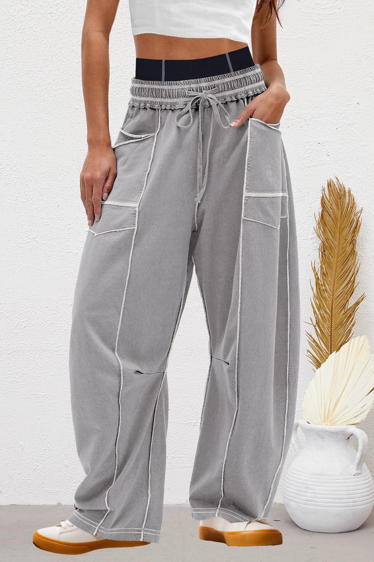 Baggy Barrel Pants